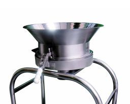 Vibrating sieve for checking screening small batches